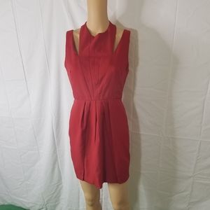 Fire red party dress